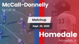 Matchup: McCall-Donnelly vs. Homedale  2020