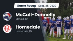 Recap: McCall-Donnelly  vs. Homedale  2020