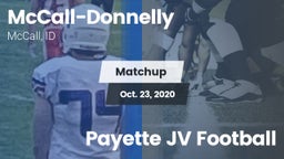 Matchup: McCall-Donnelly vs. Payette JV Football 2020