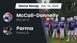 Recap: McCall-Donnelly  vs. Parma  2020