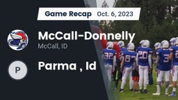 Recap: McCall-Donnelly  vs. Parma , Id 2023