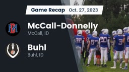 Recap: McCall-Donnelly  vs. Buhl  2023