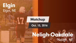 Matchup: Elgin vs. Neligh-Oakdale  2016