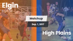 Matchup: Elgin vs. High Plains  2017