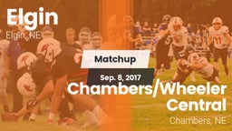 Matchup: Elgin vs. Chambers/Wheeler Central  2017