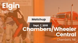 Matchup: Elgin vs. Chambers/Wheeler Central  2018