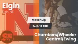 Matchup: Elgin vs. Chambers/Wheeler Central/Ewing 2019