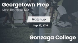 Matchup: Georgetown Prep vs. Gonzaga College  2016