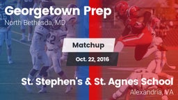 Matchup: Georgetown Prep vs. St. Stephen's & St. Agnes School 2016