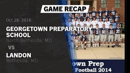 Recap: Georgetown Preparatory School vs. Landon  2016