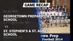 Recap: Georgetown Preparatory School vs. St. Stephen's & St. Agnes School 2016