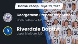 Recap: Georgetown Preparatory School vs. Riverdale Baptist  2017