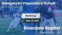 Matchup: Georgetown vs. Riverdale Baptist  2018