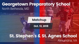 Matchup: Georgetown vs. St. Stephen's & St. Agnes School 2018