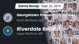 Recap: Georgetown Preparatory School vs. Riverdale Baptist  2019
