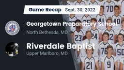 Recap: Georgetown Preparatory School vs. Riverdale Baptist  2022