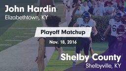 Matchup: John Hardin vs. Shelby County  2016