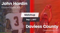 Matchup: John Hardin vs. Daviess County  2017