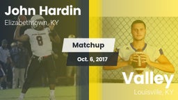 Matchup: John Hardin vs. Valley  2017