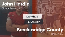 Matchup: John Hardin vs. Breckinridge County  2017