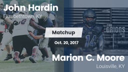 Matchup: John Hardin vs. Marion C. Moore  2017