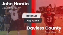 Matchup: John Hardin vs. Daviess County  2018