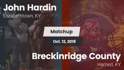Matchup: John Hardin vs. Breckinridge County  2018