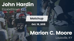 Matchup: John Hardin vs. Marion C. Moore  2018