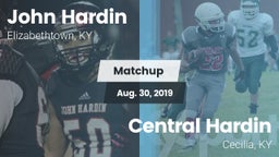 Matchup: John Hardin vs. Central Hardin  2019