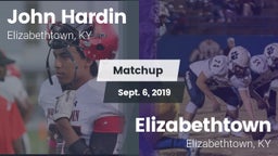 Matchup: John Hardin vs. Elizabethtown  2019