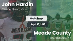 Matchup: John Hardin vs. Meade County  2019