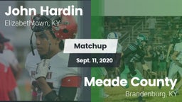 Matchup: John Hardin vs. Meade County  2020