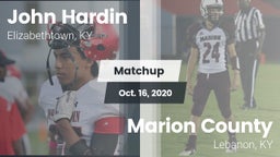 Matchup: John Hardin vs. Marion County  2020