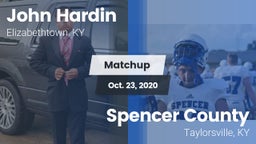 Matchup: John Hardin vs. Spencer County  2020