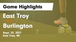 East Troy  vs Burlington  Game Highlights - Sept. 25, 2021
