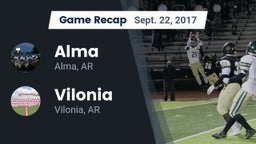 Recap: Alma  vs. Vilonia  2017