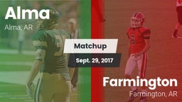 Matchup: Alma vs. Farmington  2017