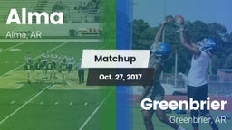 Matchup: Alma vs. Greenbrier  2017