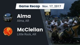 Recap: Alma  vs. McClellan  2017