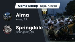 Recap: Alma  vs. Springdale  2018
