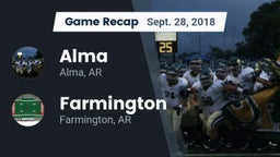 Recap: Alma  vs. Farmington  2018