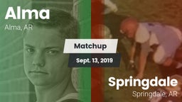 Matchup: Alma vs. Springdale  2019