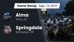 Recap: Alma  vs. Springdale  2019