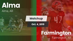 Matchup: Alma vs. Farmington  2019