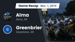 Recap: Alma  vs. Greenbrier  2019