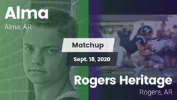 Matchup: Alma vs. Rogers Heritage  2020