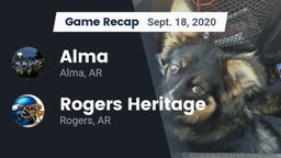 Recap: Alma  vs. Rogers Heritage  2020