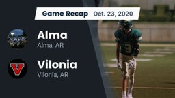 Recap: Alma  vs. Vilonia  2020