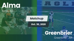Matchup: Alma vs. Greenbrier  2020