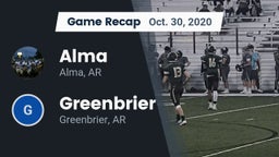Recap: Alma  vs. Greenbrier  2020